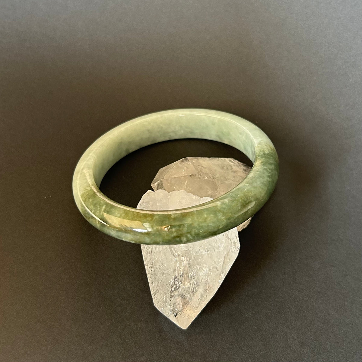 Bicolor Jade Bangle – Forest Green & Light Green