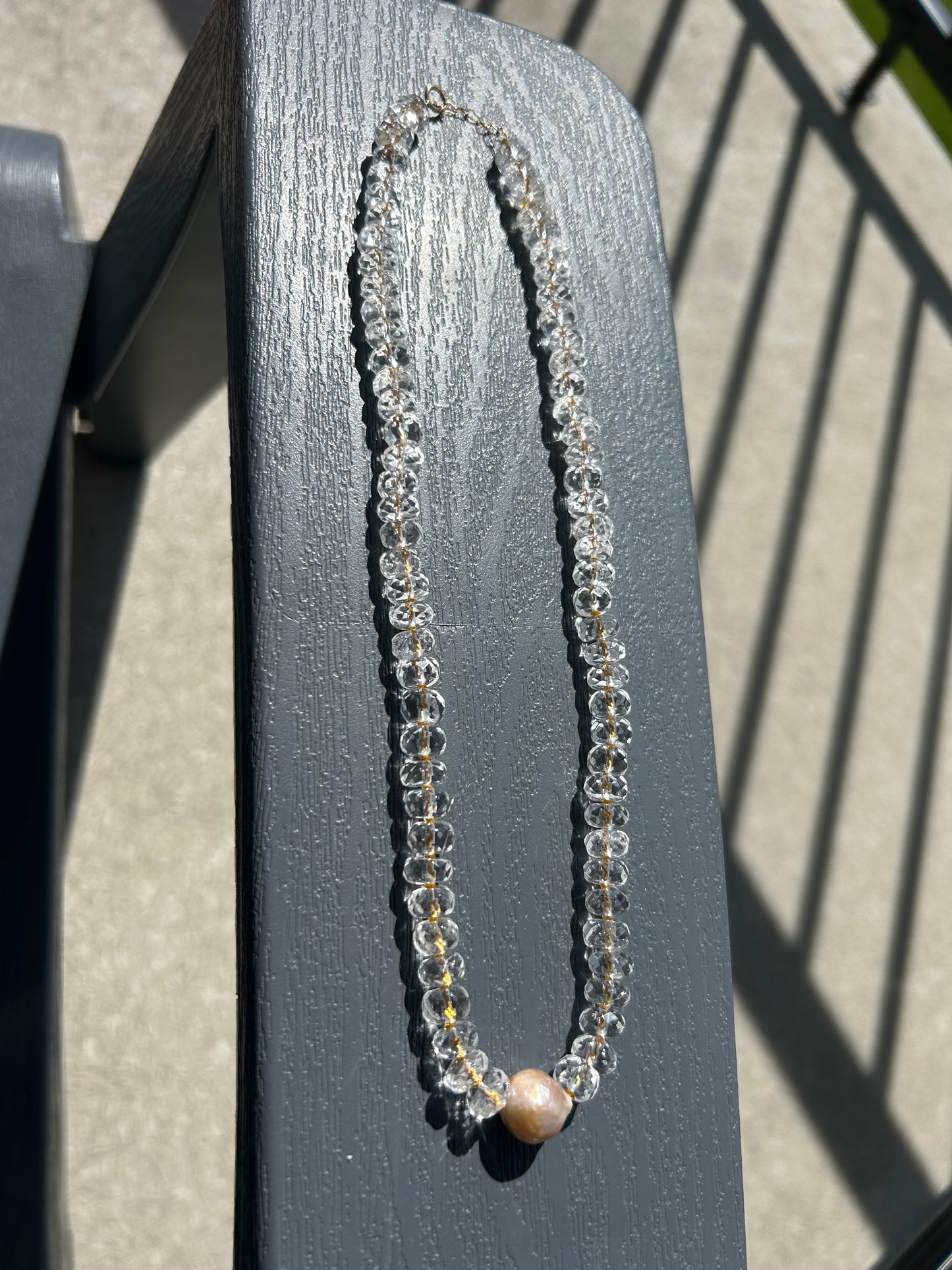 Clear Quartz, Baroque Pearl