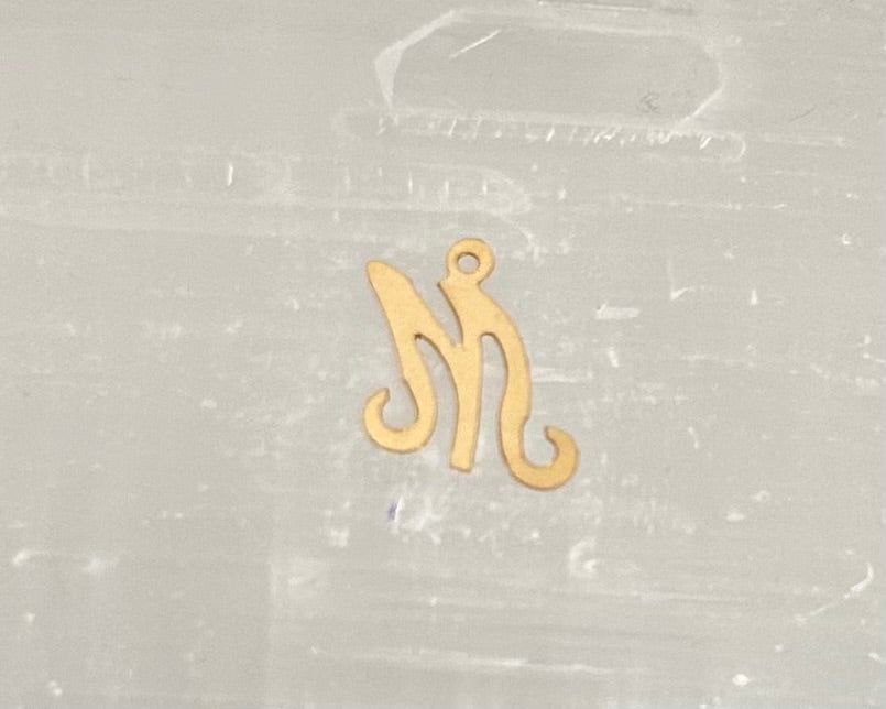 Cursive Letter 14k gold filled