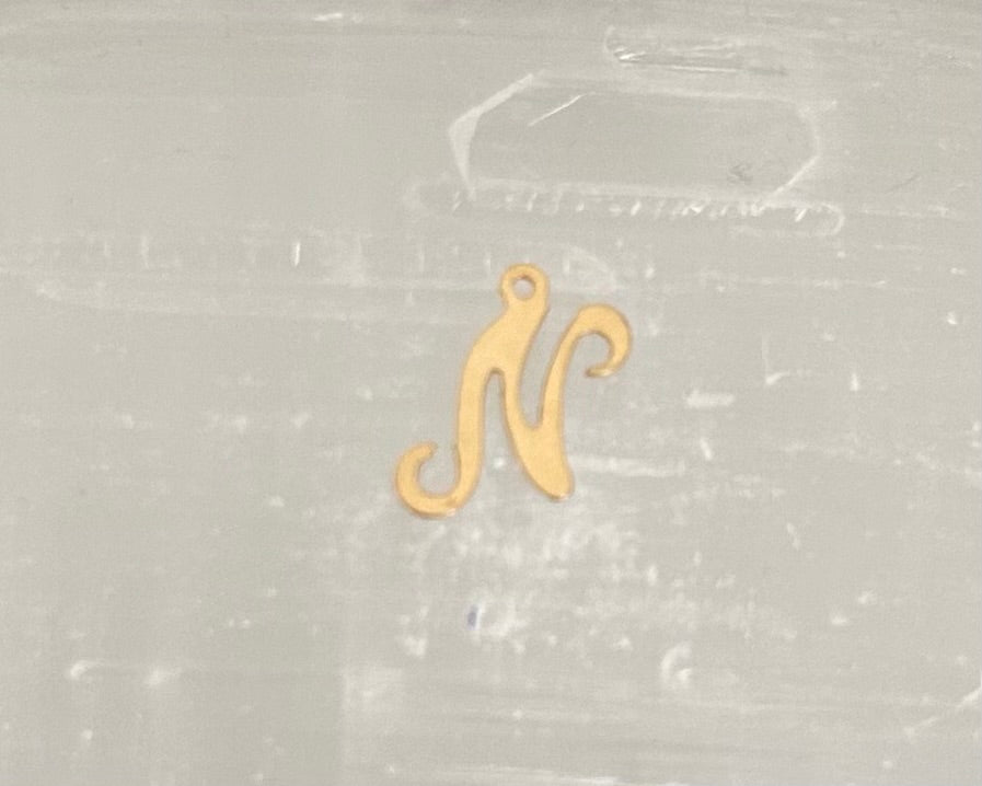 Cursive Letter 14k gold filled