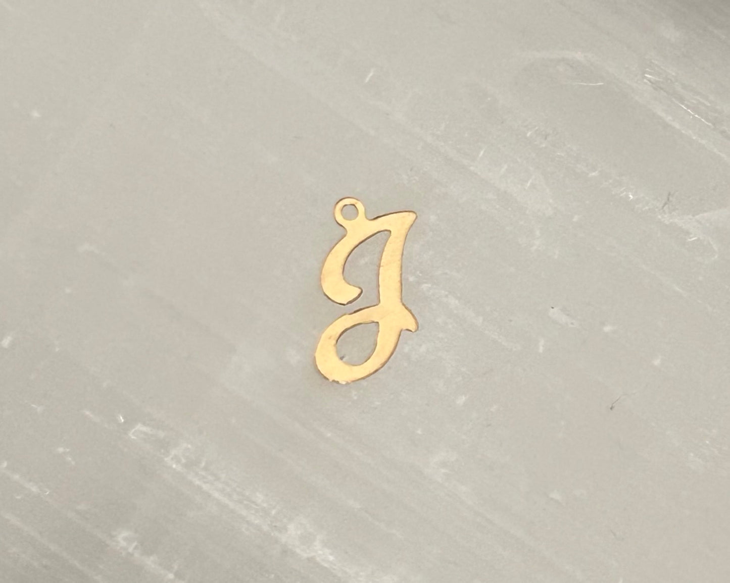 Cursive Letter 14k gold filled