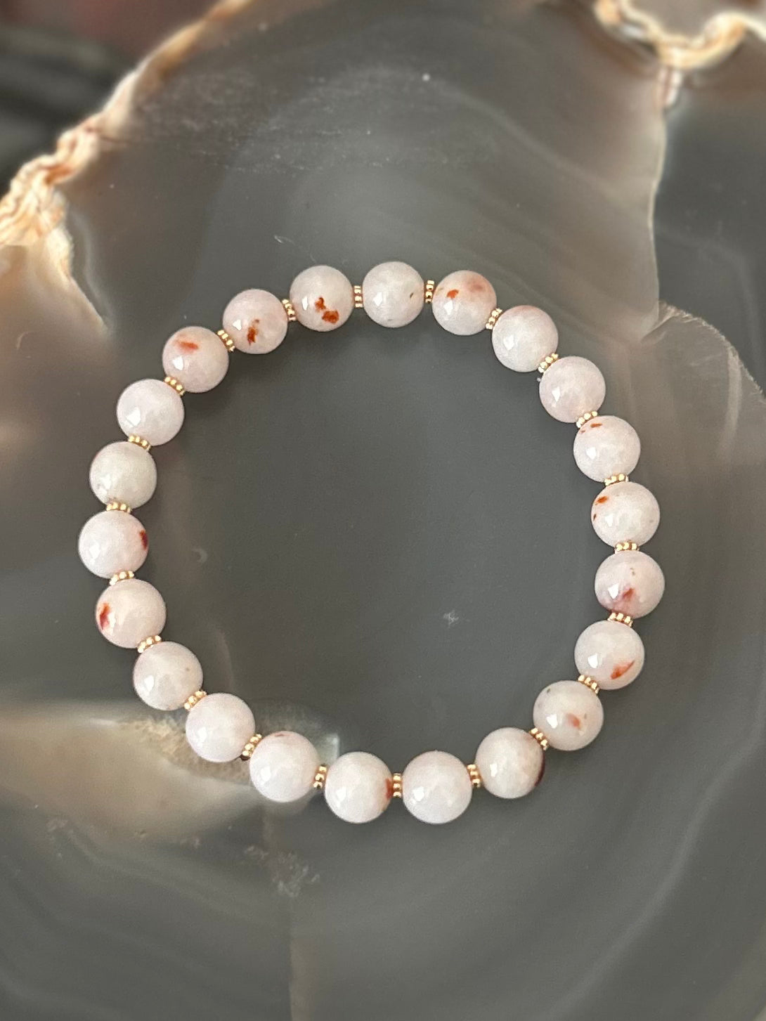White Jade with Sajin Bracelet