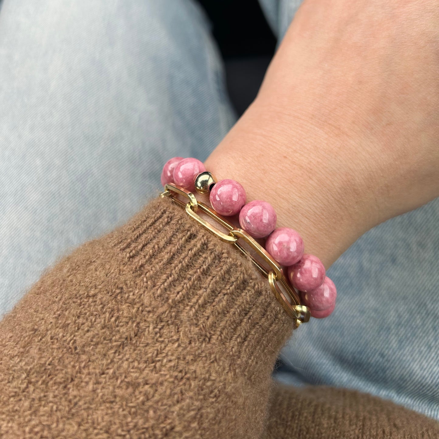 Rhodonite bracelet