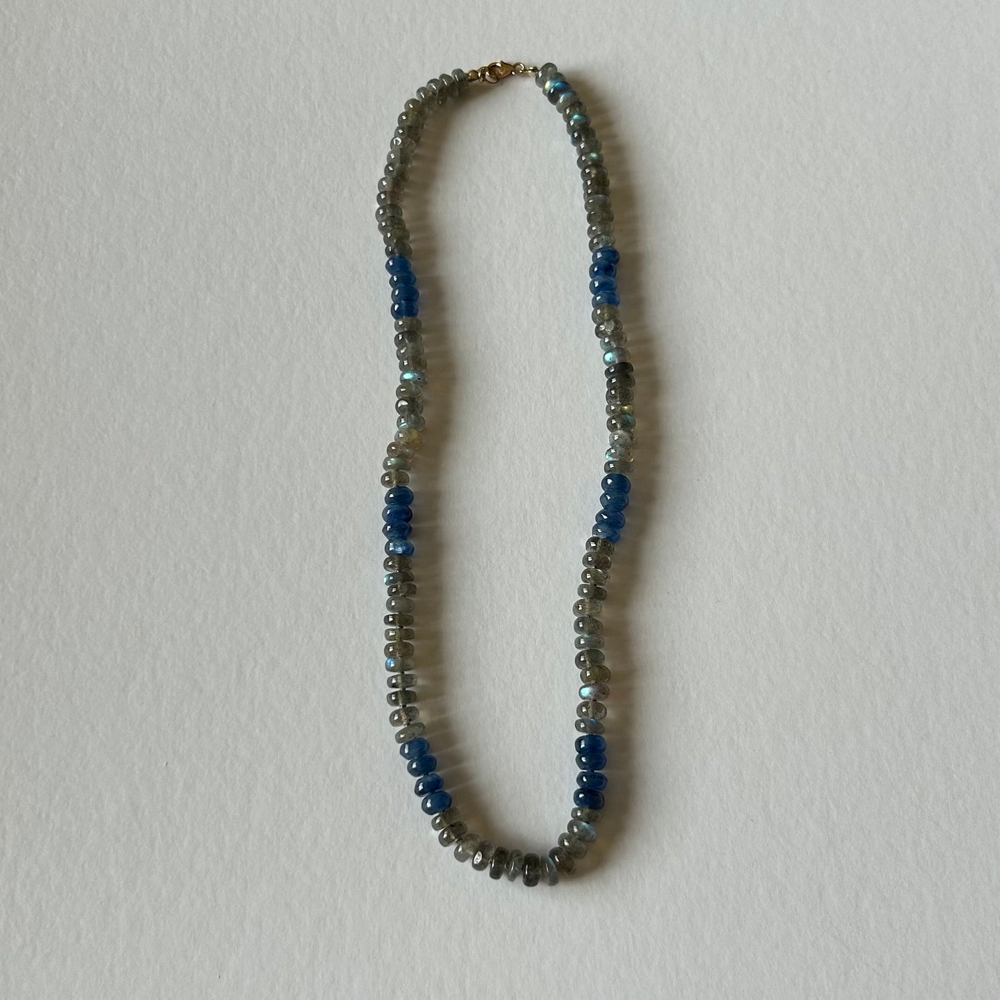 Labradorite, Kyanite necklace