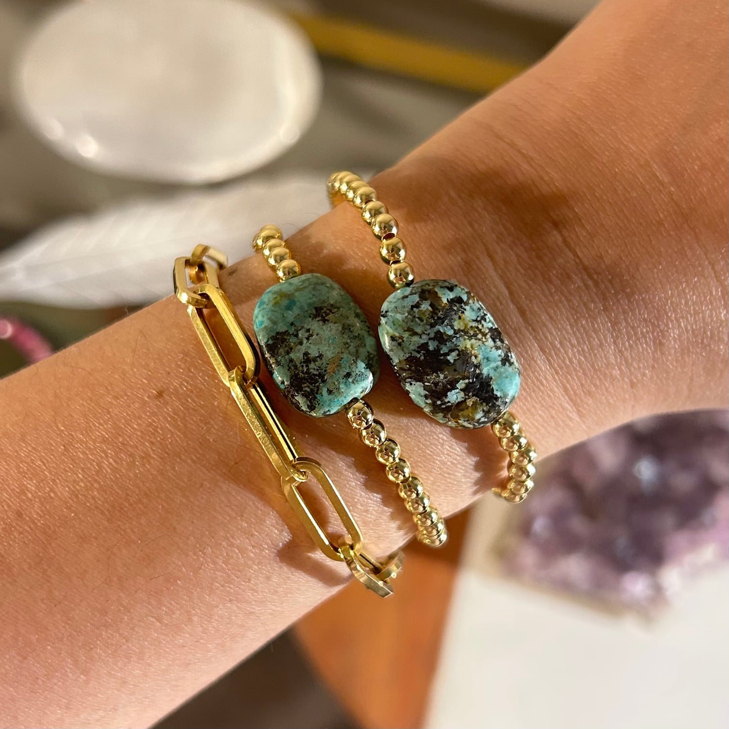 African Turquoise bracelet