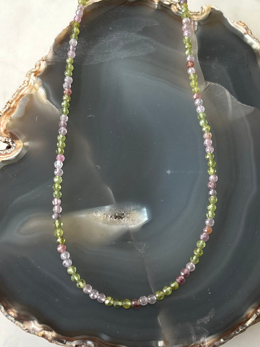 Peridot & Spinel necklace