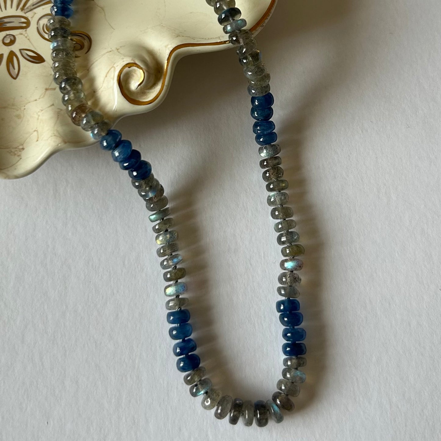 Labradorite, Kyanite necklace