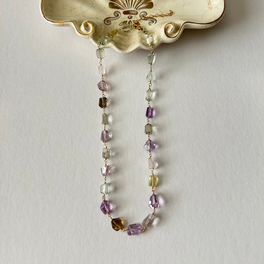 Multi-Gemstone Necklace | 14k Gold-Filled