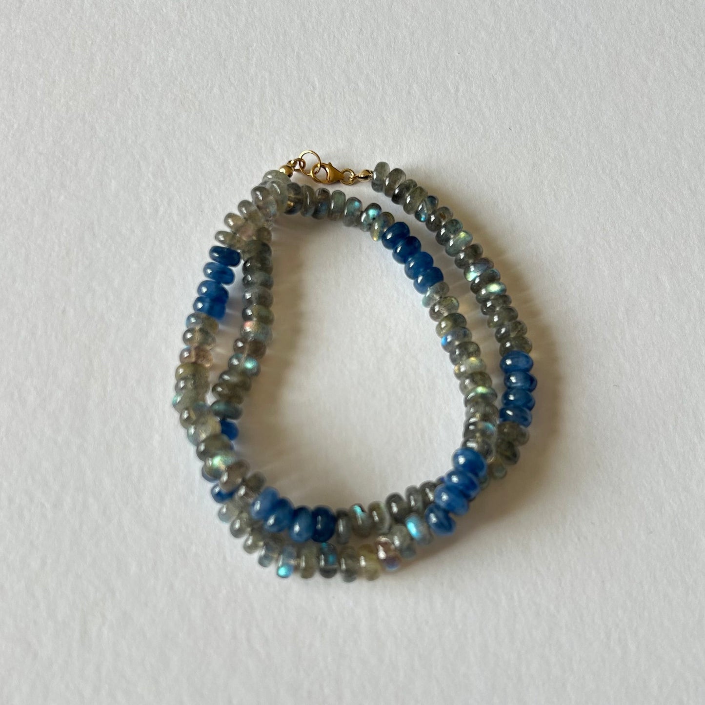 Labradorite, Kyanite necklace