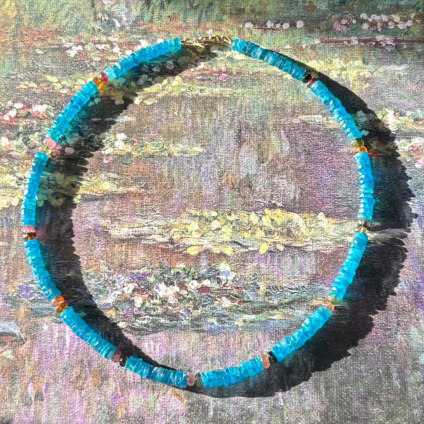 Apatite, Tourmaline necklace