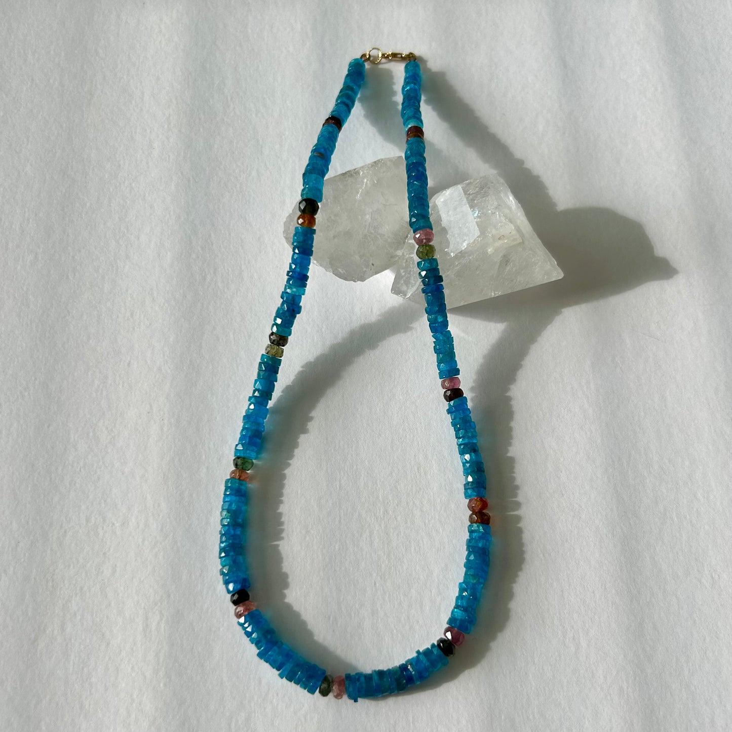 Apatite, Tourmaline necklace