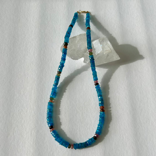 Apatite, Tourmaline necklace