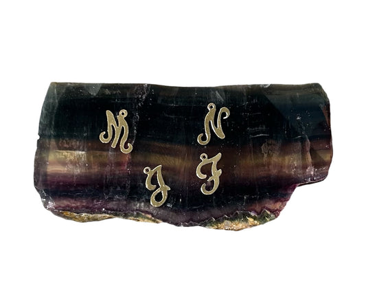 Cursive Letter 14k gold filled