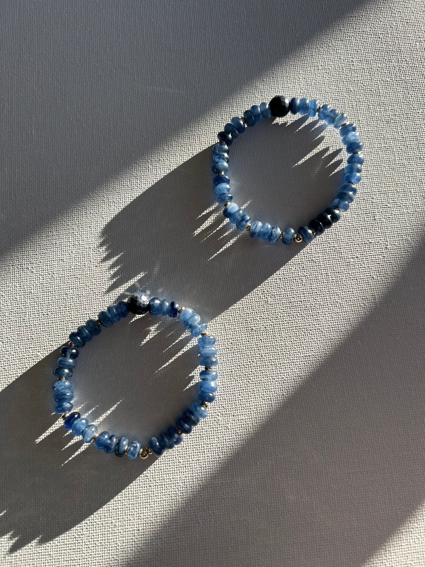 Kyanite, Blue Sapphire bracelet